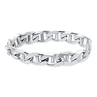 Madison Ave. Mariner Chain Ring in Sterling Silver