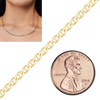 Bulk / Spooled Semi-Solid Mariner Chain in 14K Yellow Gold (3.00 mm)