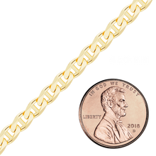 Load image into Gallery viewer, Bulk / Spooled Mariner Chain in 14K &amp; 18K Yellow Gold (1.80 mm - 4.50 mm)
