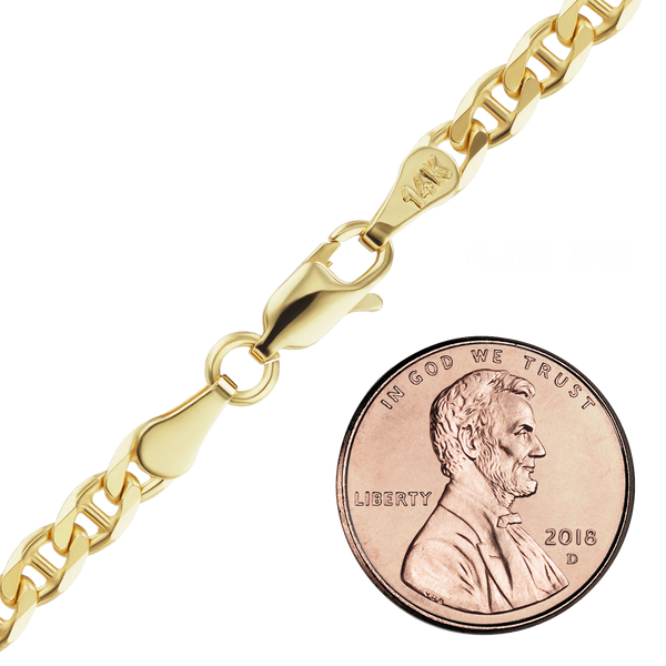 Madison Ave. Mariner Anklet in 14K Yellow Gold