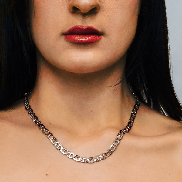 Madison Ave. Mariner Chain Necklace in Sterling Silver