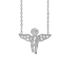 Small Angel Necklace in Sterling Silver (14 x 16 mm)