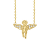 Small Angel Necklace in Sterling Silver (14 x 16 mm)