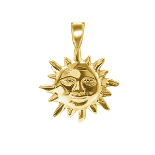 Sun with Face Charm (30 x 24mm)