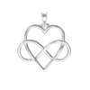 Infinity with Heart Charm (32 x 29mm)