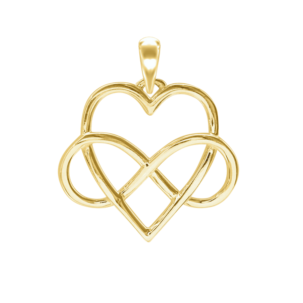 Infinity with Heart Charm (32 x 29mm)