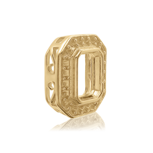 ITI NYC Emerald Halo Pendant Slider in 14K Gold (6.00 x 4.00 mm - 12.00 x 10.00 mm)