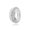 ITI NYC Oval Halo Slide Pendant in Sterling Silver (6.00 x 4.00 mm - 12.00 x 10.00 mm)