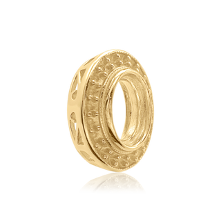 ITI NYC Oval Halo Slide Pendant in 14K Gold (6.00 x 4.00 mm - 12.00 x 10.00 mm)