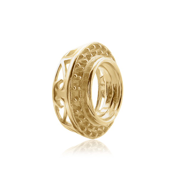 ITI NYC Round Halo Pendant Slider in 14K Gold (4.00 mm - 12.00 mm)