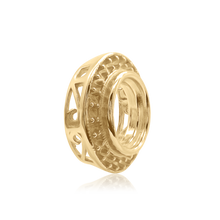 Load image into Gallery viewer, ITI NYC Round Halo Pendant Slider in 14K Gold (4.00 mm - 12.00 mm)
