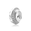ITI NYC Round Halo Pendant Slider in Sterling Silver (4.00 mm - 12.00 mm)