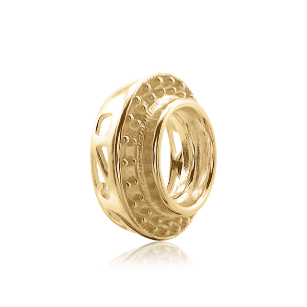 ITI NYC Round Halo Pendant Slider in 14K Gold (4.00 mm - 12.00 mm)
