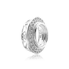 ITI NYC Round Halo Pendant Slider in Sterling Silver (4.00 mm - 12.00 mm)