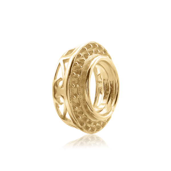 ITI NYC Round Halo Pendant Slider in 14K Gold (4.00 mm - 12.00 mm)