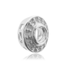 ITI NYC Round Halo Pendant Slider in Sterling Silver (4.00 mm - 12.00 mm)