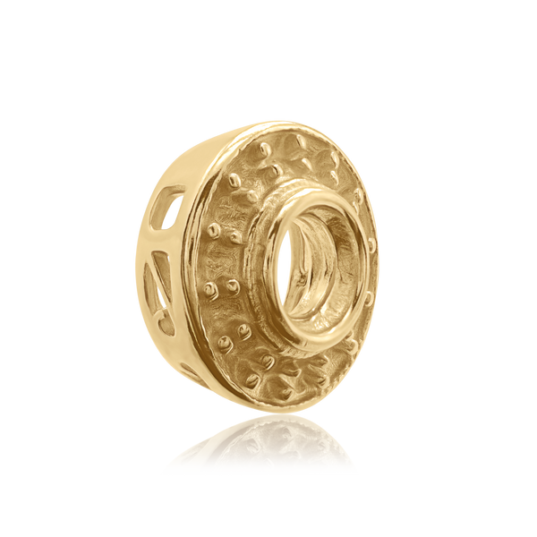 ITI NYC Round Halo Pendant Slider in 14K Gold (4.00 mm - 12.00 mm)