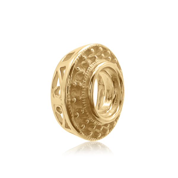 ITI NYC Round Halo Pendant Slider in 14K Gold (4.00 mm - 12.00 mm)