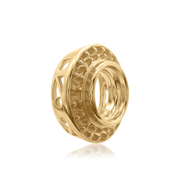 ITI NYC Round Halo Pendant Slider in 14K Gold (4.00 mm - 12.00 mm)