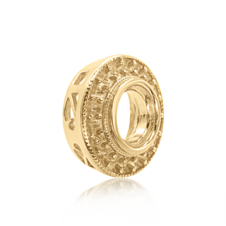 ITI NYC Round Halo Pendant Slider in 14K Gold (4.00 mm - 12.00 mm)