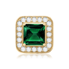 ITI NYC Square Halo Slide Pendant in 14K Gold (4.00 mm - 10.00 mm)