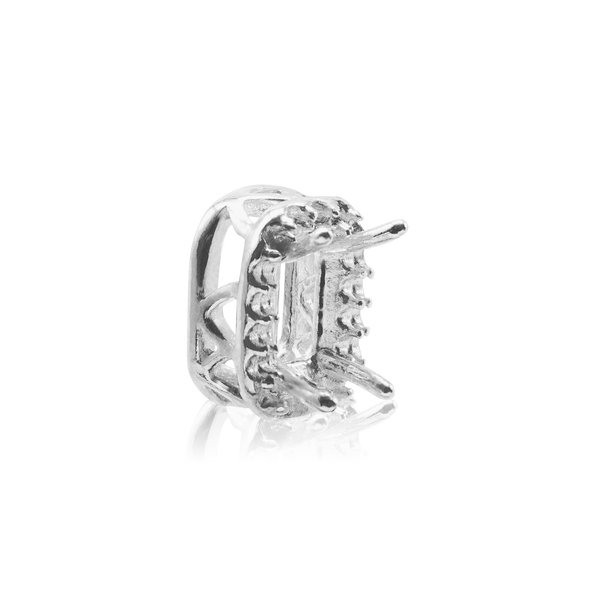 ITI NYC Emerald Four Prong Double Halo Pendant in 14K Gold (6.00 x 4.00 mm - 12.00 x 10.00 mm)