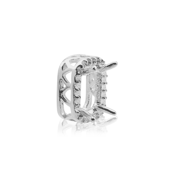 ITI NYC Emerald Four Prong Double Halo Pendant in 14K Gold (6.00 x 4.00 mm - 12.00 x 10.00 mm)