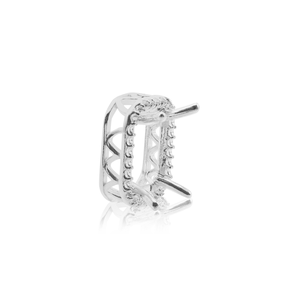 ITI NYC Emerald Four Prong Double Halo Pendant in 14K Gold (6.00 x 4.00 mm - 12.00 x 10.00 mm)