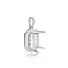 ITI NYC Emerald Fancy Pendant in Sterling Silver (6.00 x 4.00 mm - 12.00 x 10.00 mm)