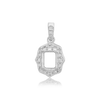 ITI NYC Emerald Cluster Pendant in Sterling Silver (6.00 x 4.00 mm - 12.00 x 10.00 mm)