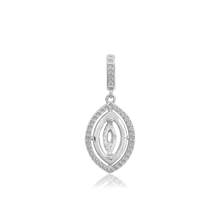 Load image into Gallery viewer, ITI NYC Marquise Cluster Pendant in Sterling Silver (6.00 x 3.00 mm - 12.00 x 6.00 mm)
