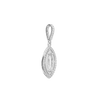 ITI NYC Marquise Cluster Pendant in Sterling Silver (6.00 x 3.00 mm - 12.00 x 6.00 mm)