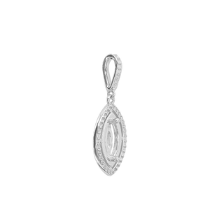 ITI NYC Marquise Cluster Pendant in Sterling Silver (6.00 x 3.00 mm - 12.00 x 6.00 mm)