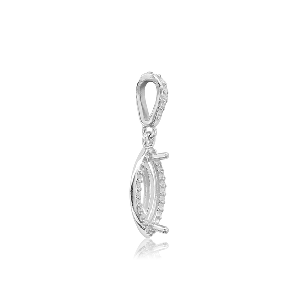 ITI NYC Marquise Cluster Pendant in 14K Gold (6.00 x 3.50 mm - 12.00 x 6.00 mm)