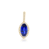 ITI NYC Marquise Cluster Pendant in 14K Gold (8.00 x 4.00 mm - 12.00 x 6.00 mm)