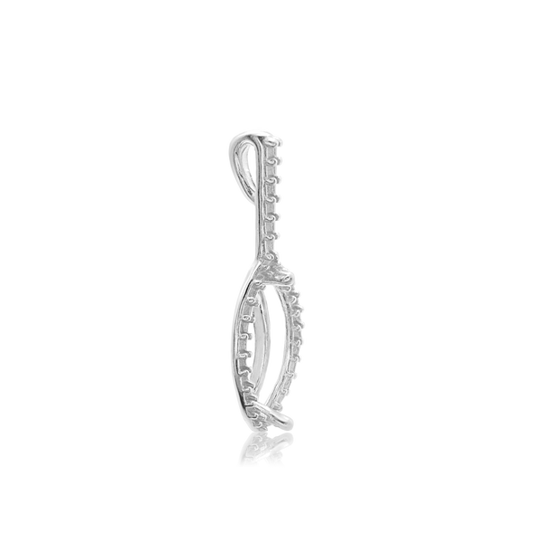 ITI NYC Marquise Cluster Pendant in 14K Gold (8.00 x 4.00 mm - 12.00 x 6.00 mm)
