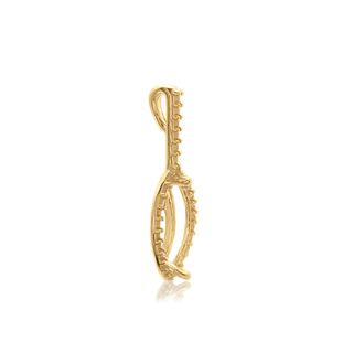 ITI NYC Marquise Cluster Pendant in 14K Gold (8.00 x 4.00 mm - 12.00 x 6.00 mm)