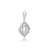 ITI NYC Oval Cluster Pendant in Sterling Silver (6.00 x 4.00 mm - 11.00 x 9.00 mm)