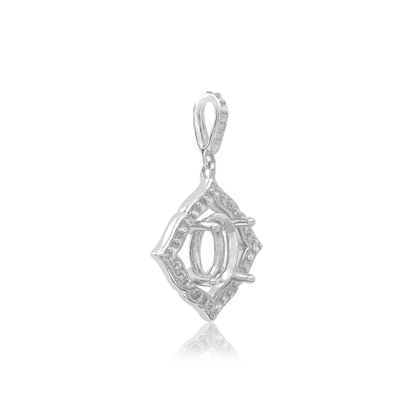 ITI NYC Oval Cluster Pendant in 14K Gold (6.00 x 4.00 mm - 11.00 x 9.00 mm)