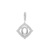 ITI NYC Oval Cluster Pendant in Sterling Silver (6.00 x 4.00 mm - 11.00 x 9.00 mm)