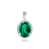 ITI NYC Oval Fancy Pendant in Sterling Silver (6.00 x 4.00 mm - 12.00 x 10.00 mm)