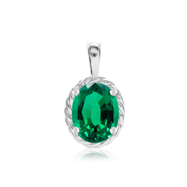ITI NYC Oval Fancy Pendant in Sterling Silver (6.00 x 4.00 mm - 12.00 x 10.00 mm)