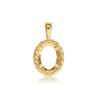 ITI NYC Oval Fancy Pendant in 14K Gold (6.00 x 4.00 mm - 12.00 x 10.00 mm)