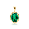 ITI NYC Oval Fancy Pendant in 14K Gold (6.00 x 4.00 mm - 12.00 x 10.00 mm)