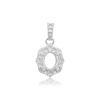 ITI NYC Oval Cluster Pendant in Sterling Silver (6.00 x 4.00 mm - 11.00 x 9.00 mm)
