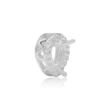 Load image into Gallery viewer, ITI NYC Pear Shape Three Prong Double Halo Pendant in 14K Gold (6.00 x 4.00 mm - 12.00 x 8.00 mm)
