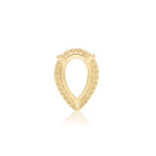 ITI NYC Pear Shape Three Prong Double Halo Pendant in 14K Gold (6.00 x 4.00 mm - 12.00 x 8.00 mm)