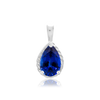 ITI NYC Pear Shape Fancy Pendant in Sterling Silver (6.00 x 4.00 mm - 12.00 x 8.00 mm)