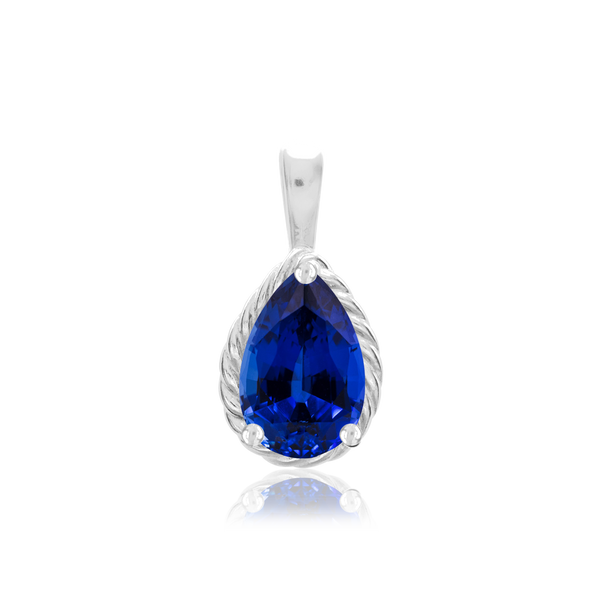 ITI NYC Pear Shape Fancy Pendant in Sterling Silver (6.00 x 4.00 mm - 12.00 x 8.00 mm)