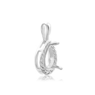 ITI NYC Pear Shape Fancy Pendant in Sterling Silver (6.00 x 4.00 mm - 12.00 x 8.00 mm)